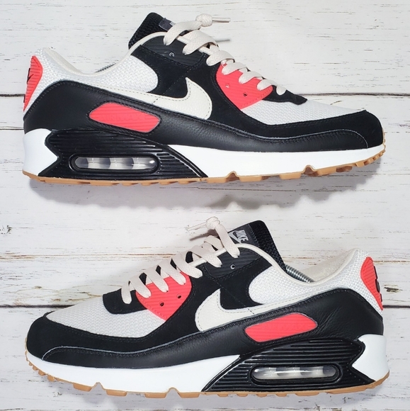 Size 13 | Nike by You Air Max 90 Premium White Red Blk Sail Gum Sole DJ2663-991 main image 7